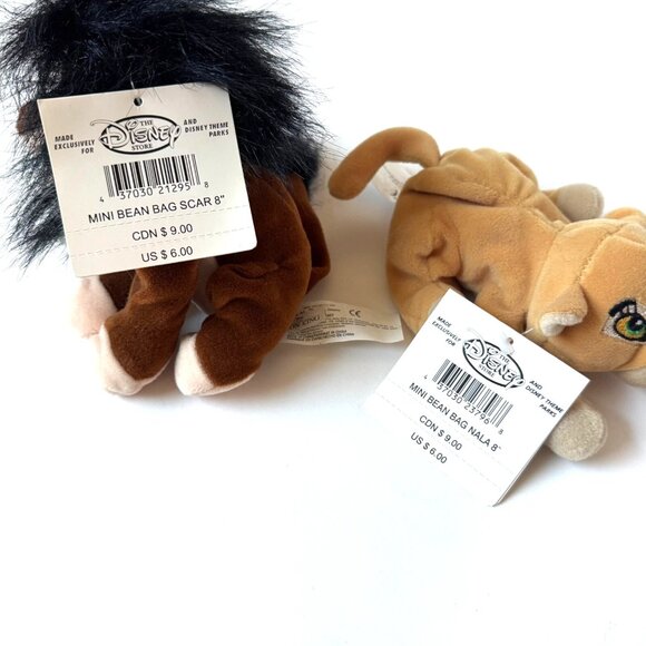 Disney Store 8" Mini Bean Bag Plush Lot Rafiki Timon Scar Pumbaa Nala Exclusive - Picture 16 of 16